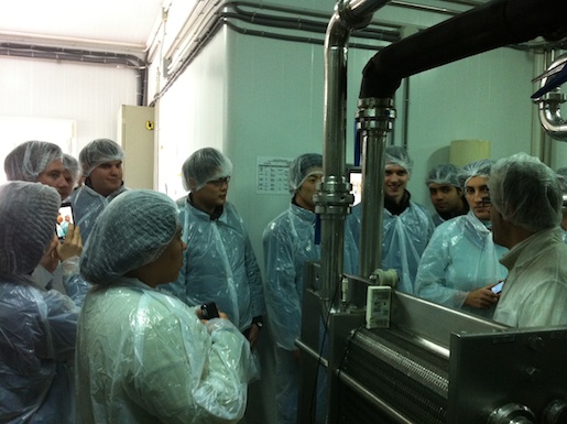 Image Young chefs from all over the world visit our factory