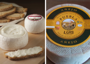 Queso cremoso de Cañajeral y Queso Añejo de Puebla Luis